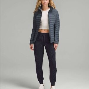 Lululemon Athletics Oil Gray Long Puffer Coat